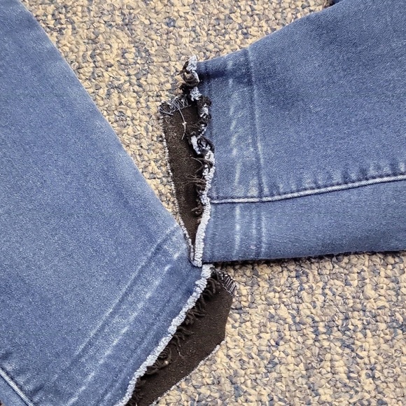 Old Navy Rockstar Super Skinny Built In Warm Dark Blue Denim - 4 - Picture 3 of 5